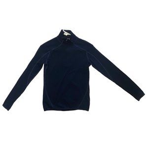 Kjus Women's Extra Small Long Sleeve 1/4 Zip Navy Pullover Base Layer Shirt XS